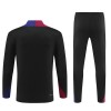 Barcellona Felpe da Allenamento Quarto-Zip 2024-25 Nera - Uomo